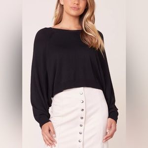 BB Dakota Long Sleeve Cropped Batwing Sweater